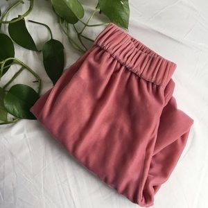 J. CREW • pink velvet pants